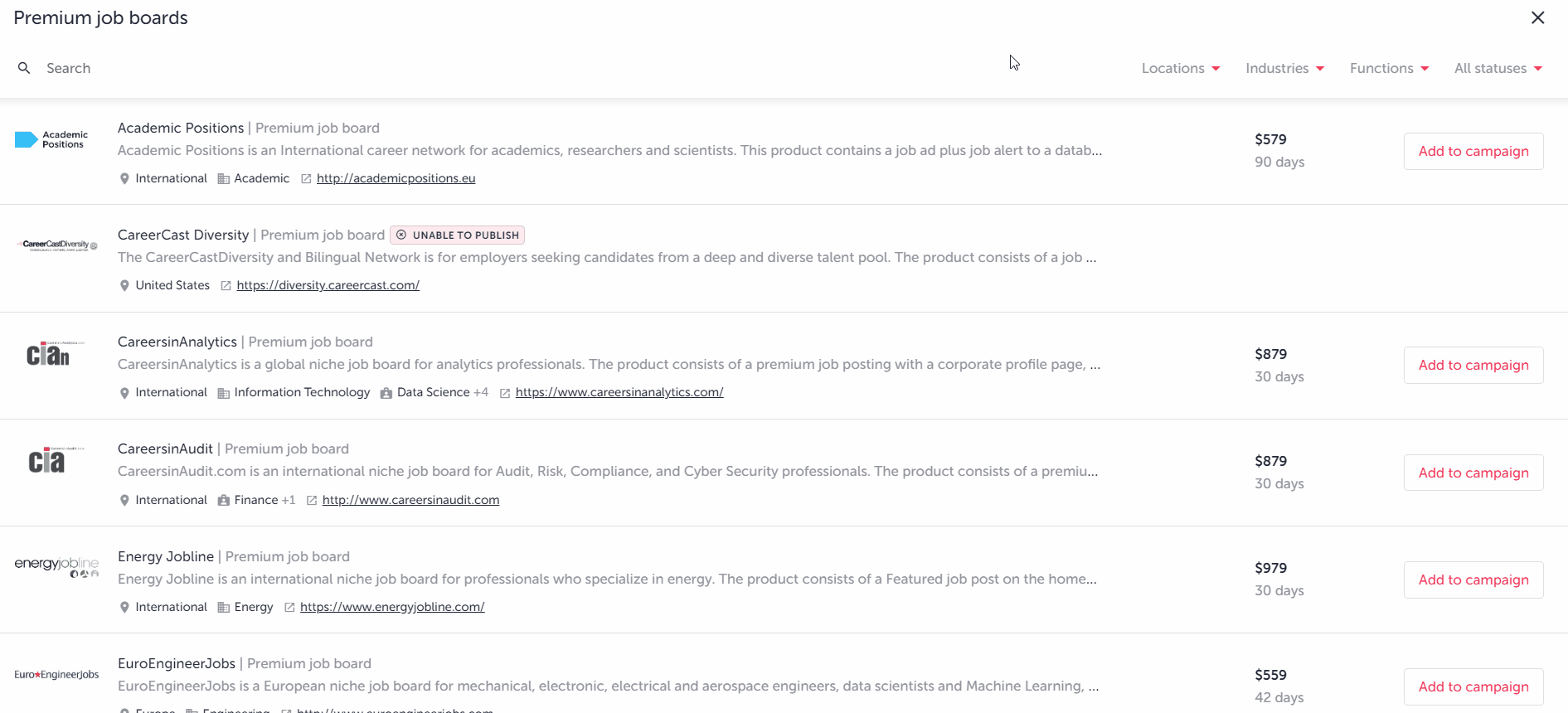 job boards